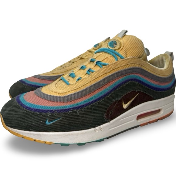 Nike Air Max 1/97 Sean Wotherspoon 2018 Corduroy AJ4219-400 Sz 15 Rare Authentic - Picture 2 of 12